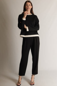 P. CILL Butter Modal Contrast Border Top & Pants