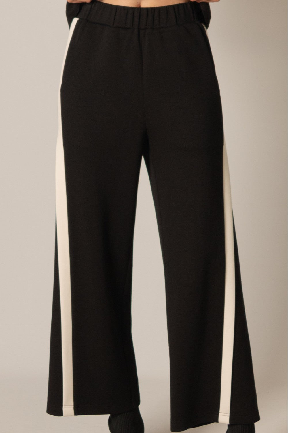 P. CILL Butter Modal Contrast Border Top & Pants