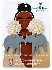 Ivy or Elephant Handmade Earrings