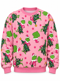 Jane Marie Pink Merry Mischief Christmas 30 oz Tumbler with Handle,  Sweatshirt, or Socks