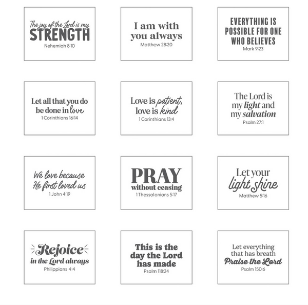 Sweet Grace Statement Jar Bible Verses