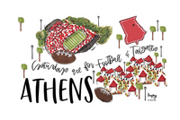 Saturdays in Athens  or Fanzone Back & Red Straw 32 oz  SWIG Tumbler