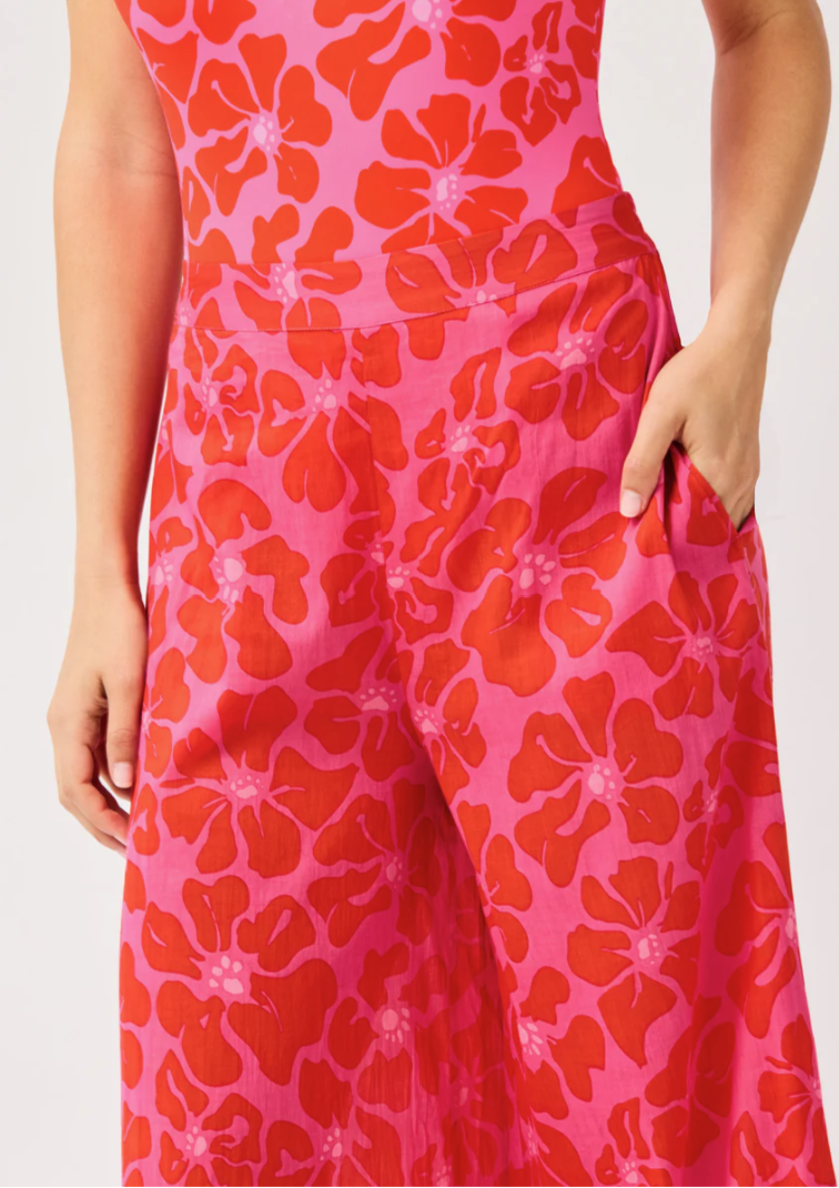 Ashley One Piece Swimsuit or Matching Pants | Garden Samba Pink