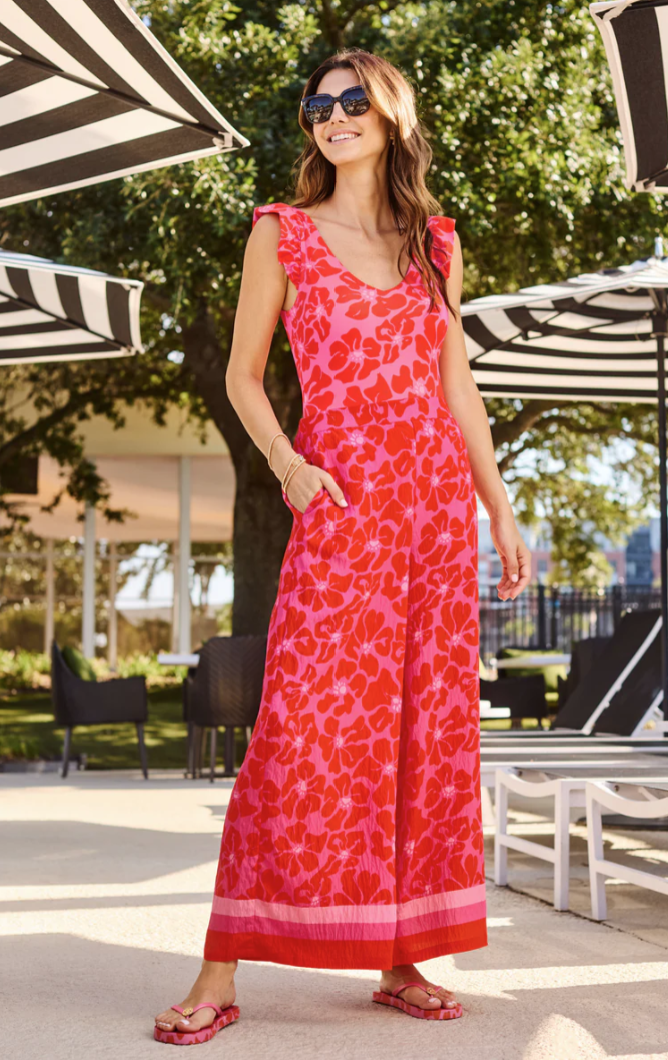 Ashley One Piece Swimsuit or Matching Pants | Garden Samba Pink