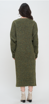 Susie COZY V-NECK MAXI SWEATER DRESS