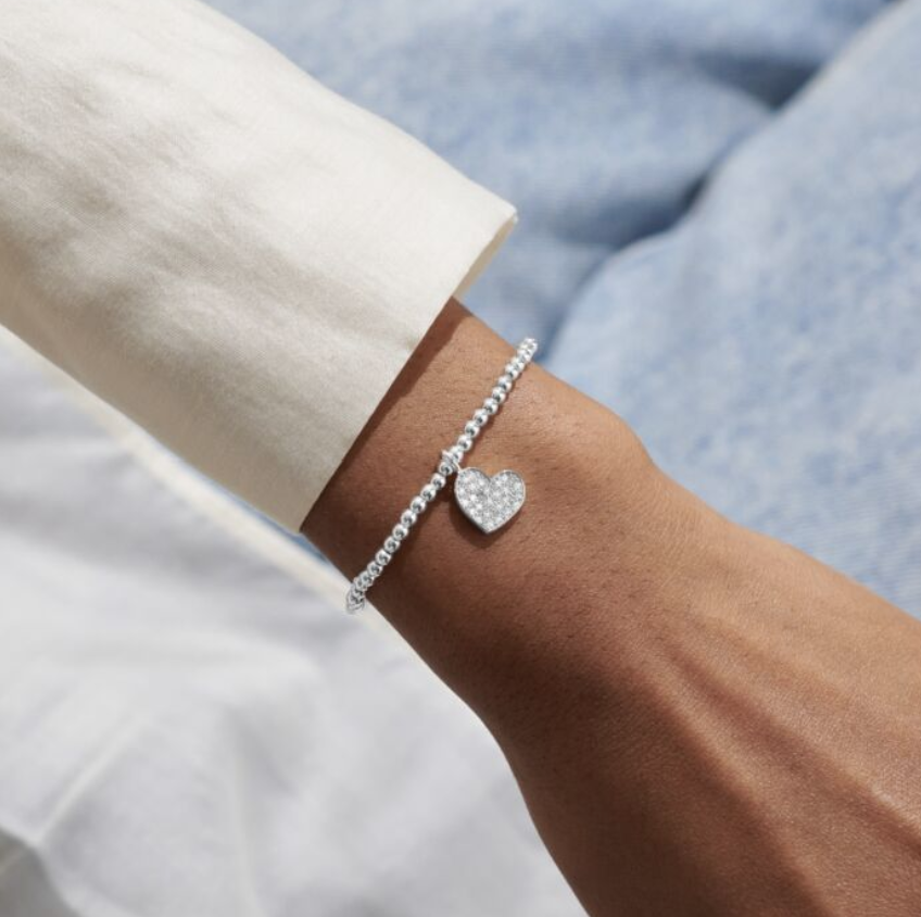 Confetti A Little 'Thank You' Bracelet In Silver Plating