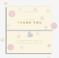 Confetti A Little 'Thank You' Bracelet In Silver Plating
