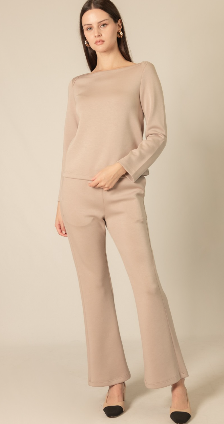 P. CILL Long Sleeve Round Neck Top