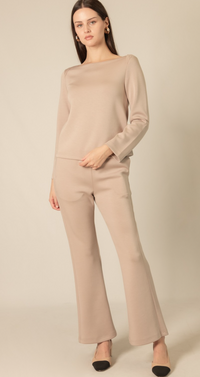 P. CILL Long Sleeve Round Neck Top