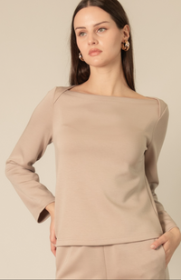 P. CILL Long Sleeve Round Neck Top