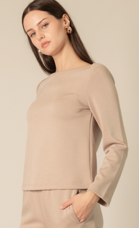 P. CILL Long Sleeve Round Neck Top