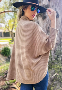 Jill Soft Rib Knitted Shrug Cardigan