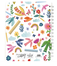 Floral Spiral Notebook