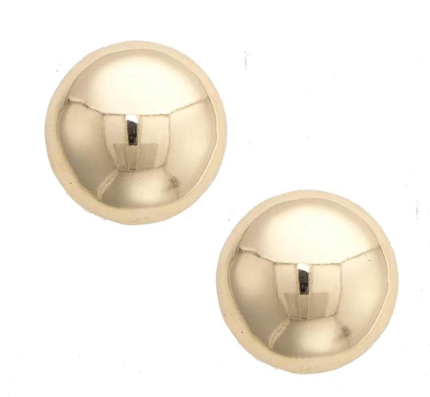 Tucker Stud Earrings in Shiny Gold