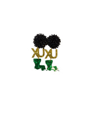 HBCU Earrings and Headband