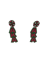 AKA Alpha Kappa Alpha Beaded Earrings