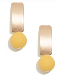 Zenzii Matte Gold Earrings with Various Beads