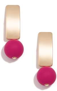 Zenzii Matte Gold Earrings with Various Beads