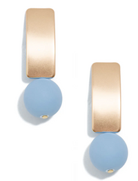Zenzii Matte Gold Earrings with Various Beads