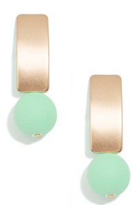 Zenzii Matte Gold Earrings with Various Beads