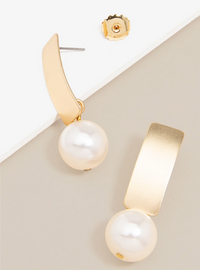 Zenzii Matte Gold Earrings with Various Beads