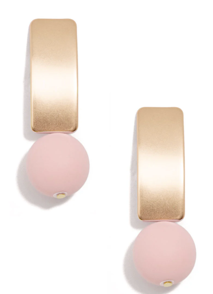 Zenzii Matte Gold Earrings with Various Beads