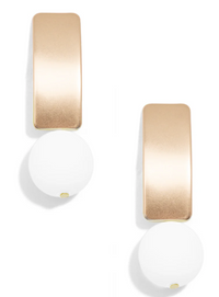 Zenzii Matte Gold Earrings with Various Beads