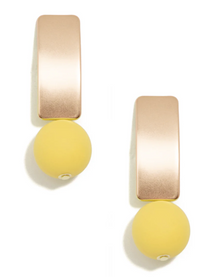 Zenzii Matte Gold Earrings with Various Beads