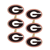 Georgia Bulldogs Triple Drop Enamel GAME DAY  Earrings in Black/Red