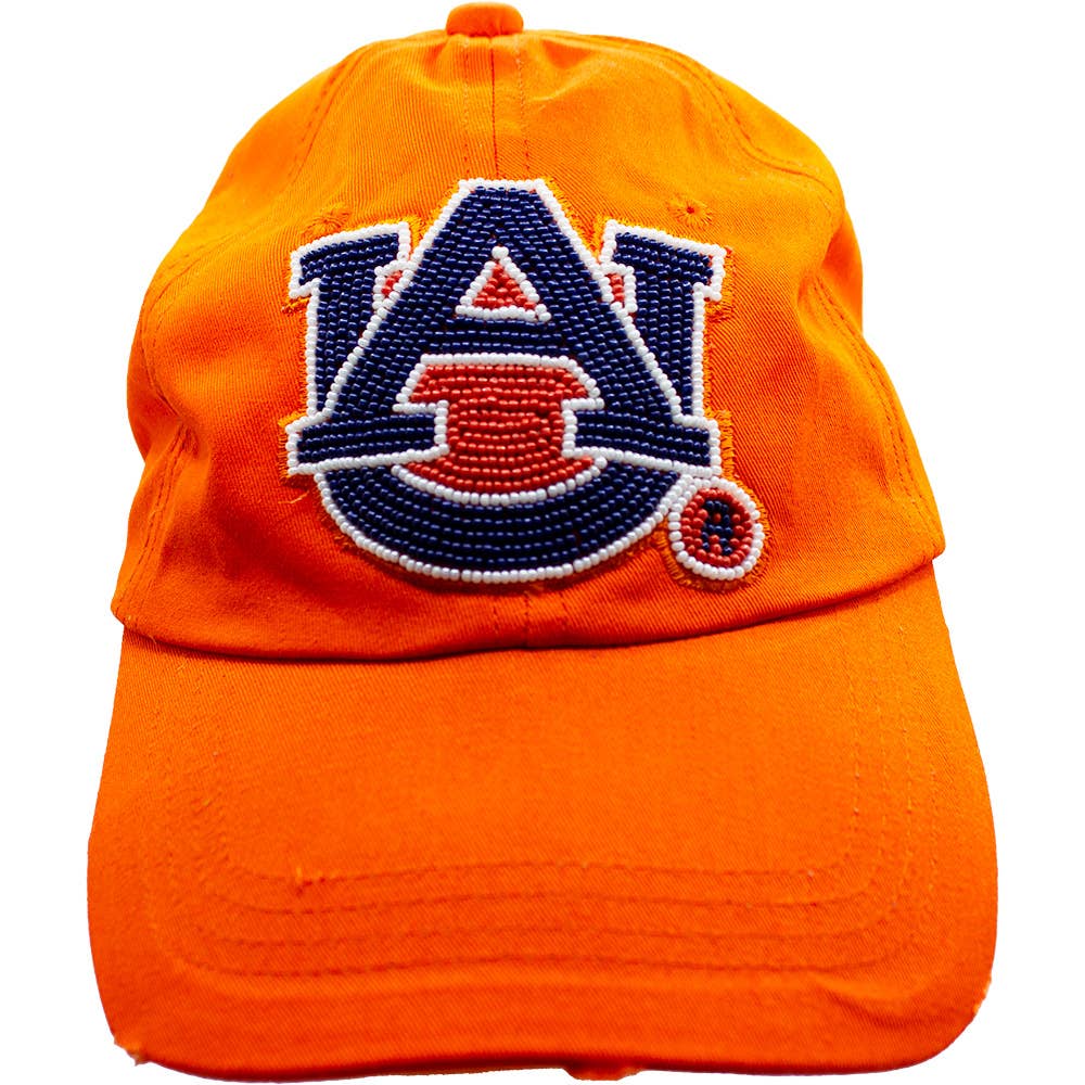 AUBURN ADJUSTABLE GAME DAY BEADED CAP