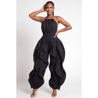 Olivia Draped Bubble Jumpsuit