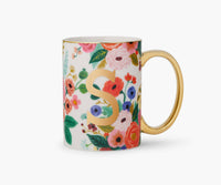 Garden Party Porcelain Monogram Initial Mug