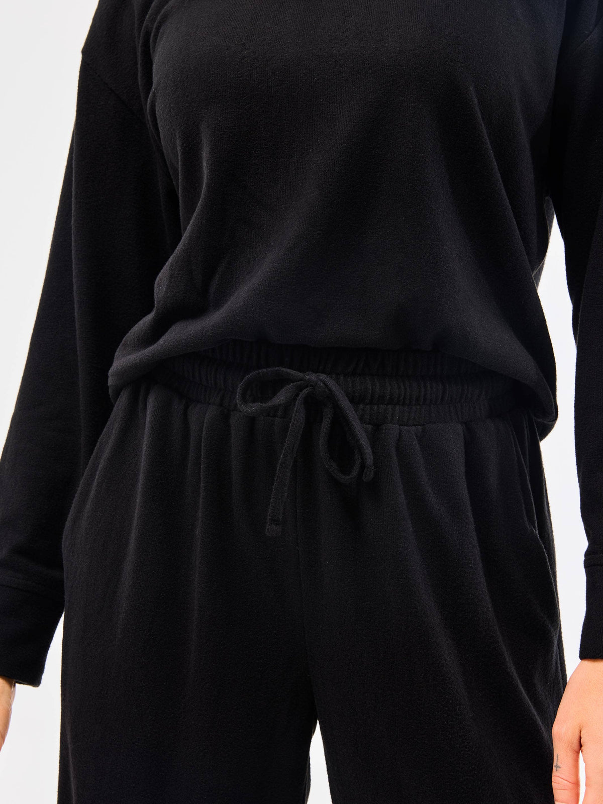 Sophie Straight Leg Pants Set | Black