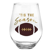 Jumbo Wine Glass - Tis the Season for Football