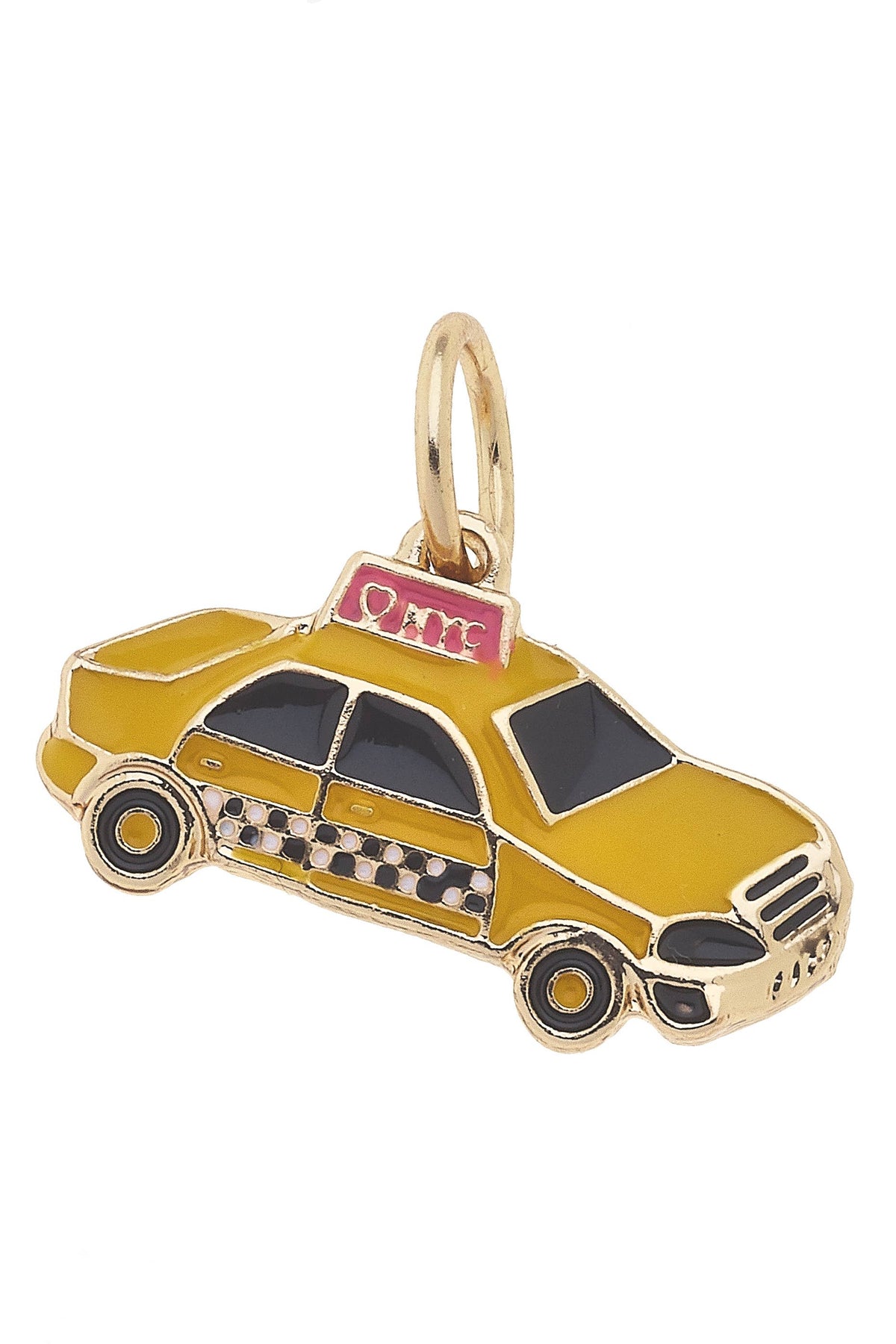 CANVAS STYLE CHARM BAR-NYC Taxi Charm in Yellow