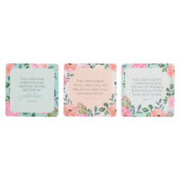 101 Bible Verses For Moms Coral Pink Scripture Cards in a Ti