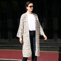 Carter Tiger Zebra or  Leopard Patterned Bell Sleeves Cardigan