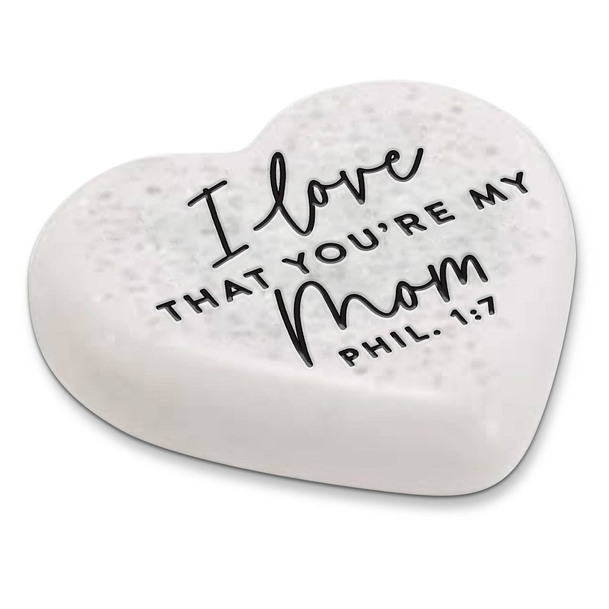 LCP Scripture Stone Love That You Are My Mom - Heart Stone