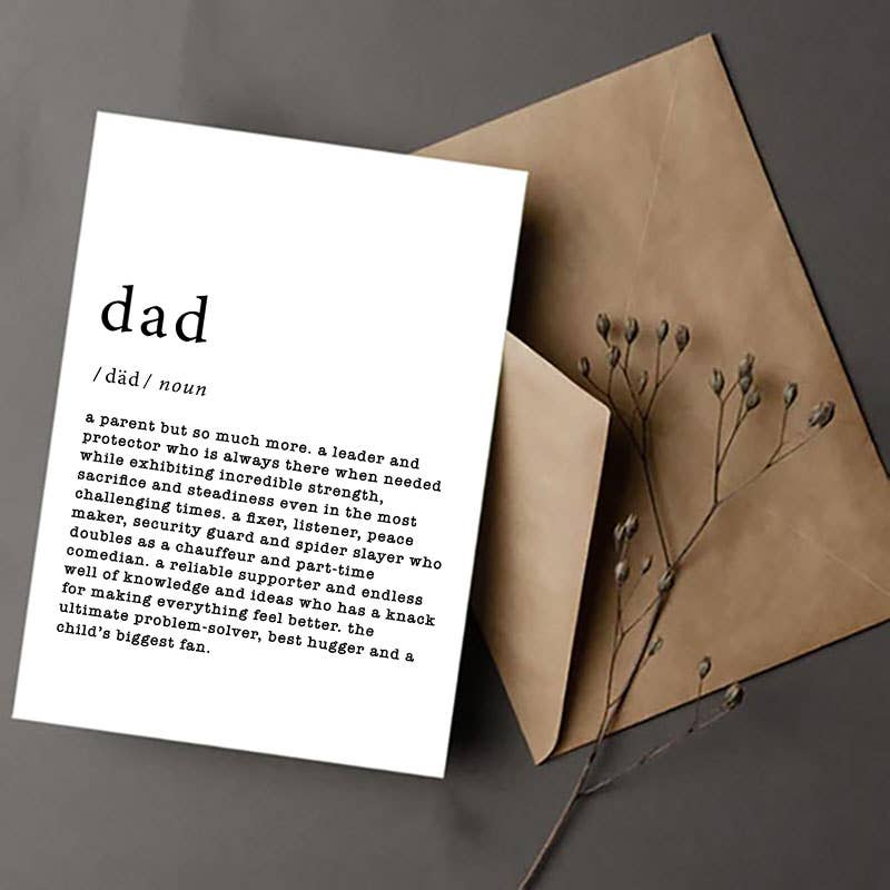 Dad Defined Greeting Card