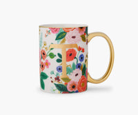 Garden Party Porcelain Monogram Initial Mug