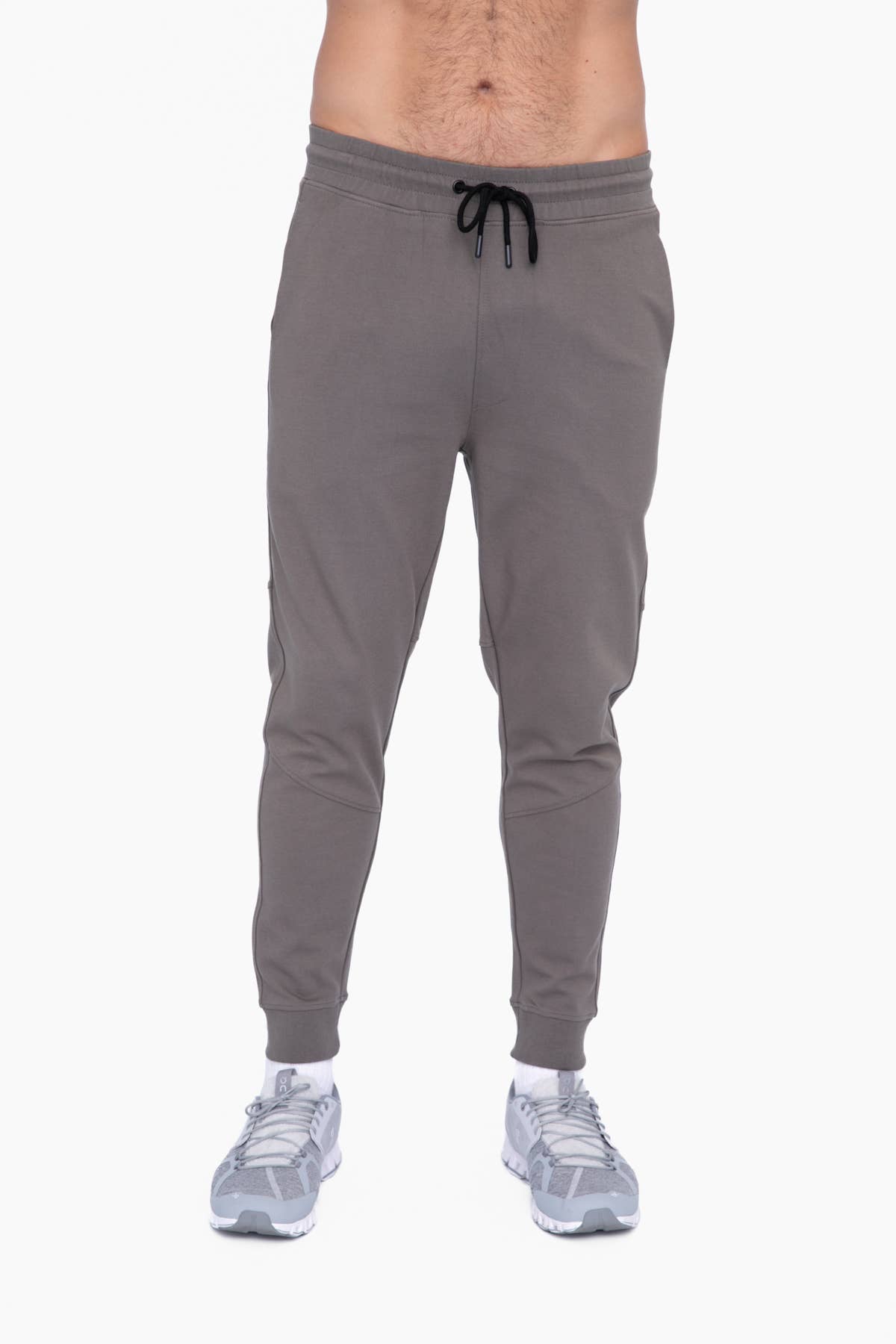 Men's Olive Sleek Knit Performance Joggers