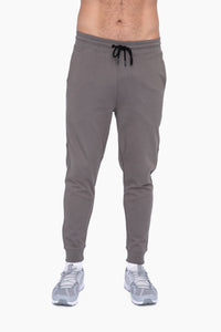 Men's Olive Sleek Knit Performance Joggers