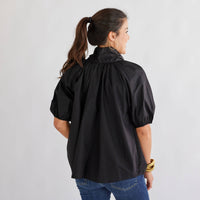 Ryan Bow Top: Black or Khaki