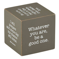 Abe Lincoln Quote Tabletop Block