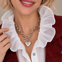 Sweet Jane White Ruffle Collar Dickey Chemisette