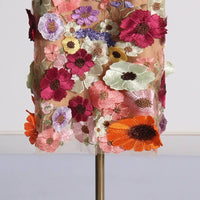 Lucy Floral Embroidered Slim Tube Dress