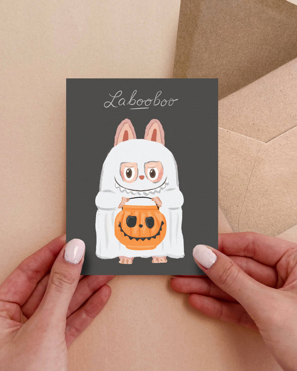 Pop-up Card - La BOO BOO Halloween Labubu Greeting Card
