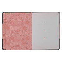 Life Lessons for Mom Gray and Pink Faux Leather Gift Book
