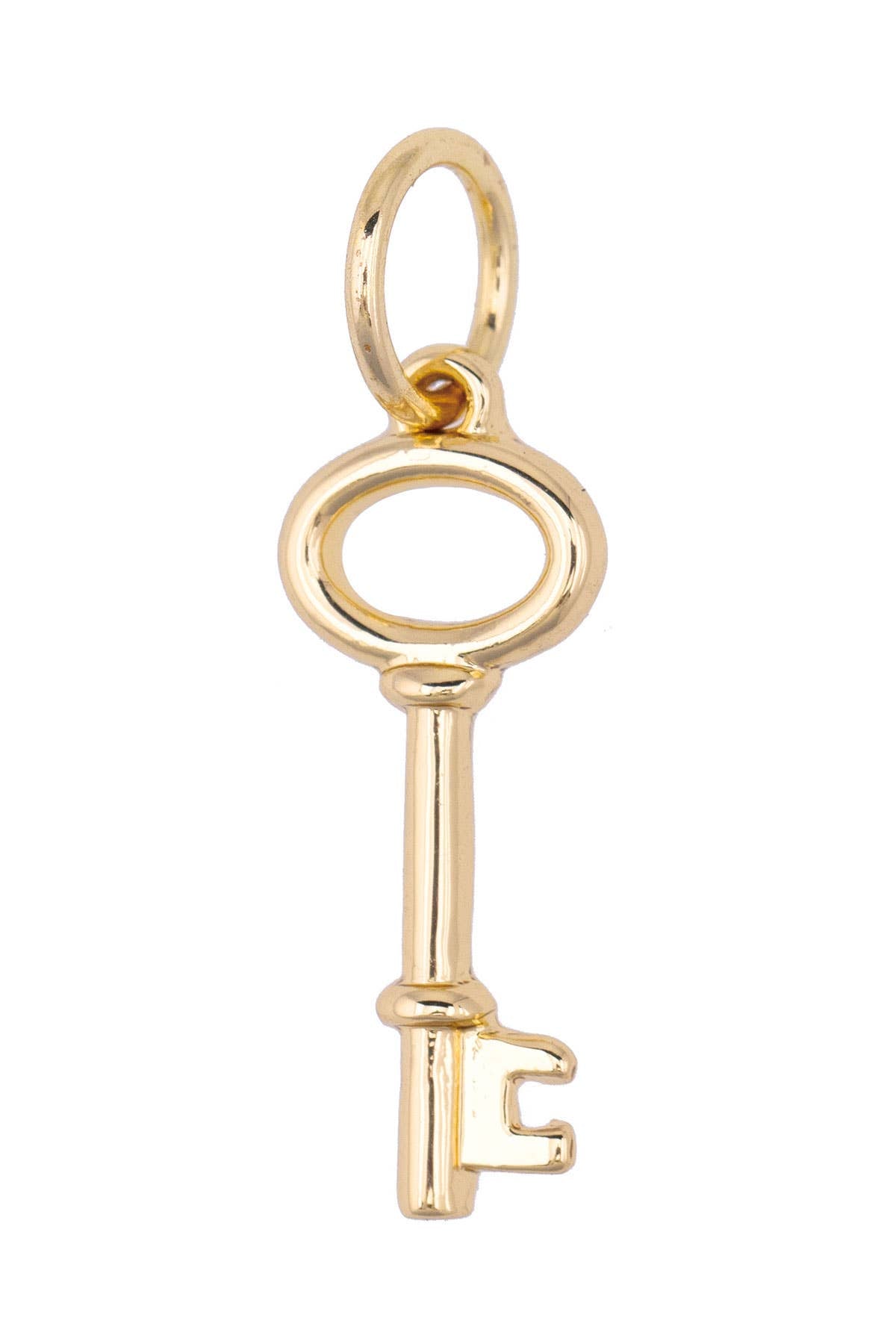CANVAS STYLE CHARM BAR-Vintage Key Charm in Shiny Gold