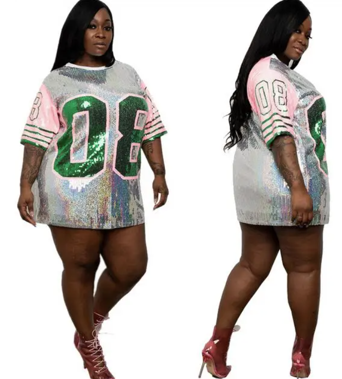 AKA Sequin Jersey Dress or Top Heart 2 Home Gifts